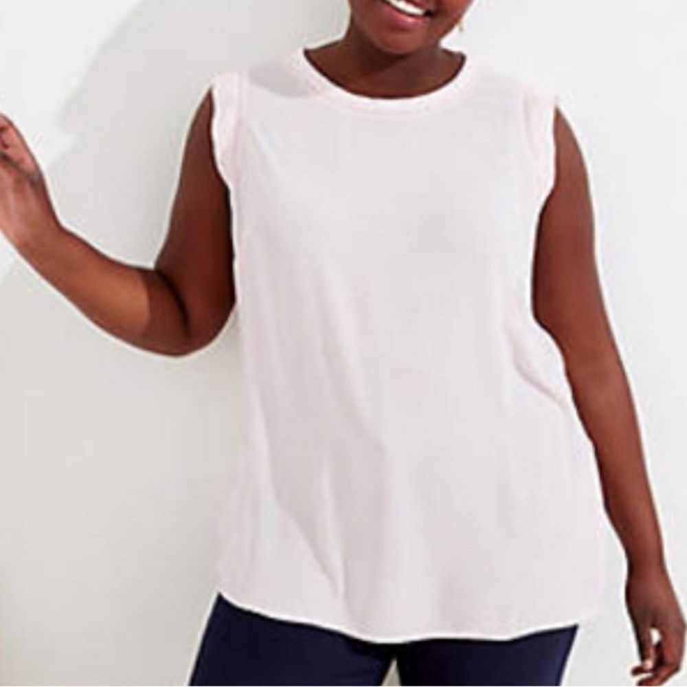 NWT Loft Perforated Pale Pink Blouse